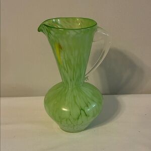 Green Art Glass Vase
